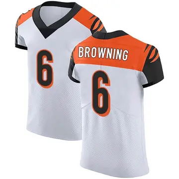 Nike Jake Browning Men's Elite Cincinnati Bengals White Vapor Untouchable Jersey