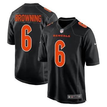 Nike Jake Browning Men's Game Cincinnati Bengals Black Fashion Jersey