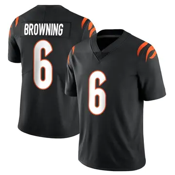 Nike Jake Browning Men's Limited Cincinnati Bengals Black Team Color Vapor Untouchable Jersey