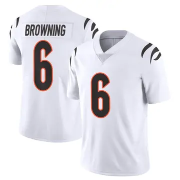 Nike Jake Browning Men's Limited Cincinnati Bengals White Vapor Untouchable Jersey