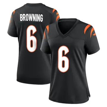 Nike Jake Browning Women's Game Cincinnati Bengals Black Team Color Jersey