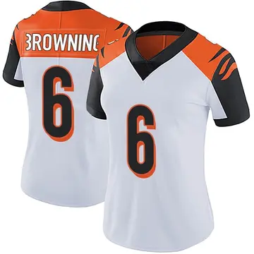 Nike Jake Browning Women's Limited Cincinnati Bengals White Vapor Untouchable Jersey