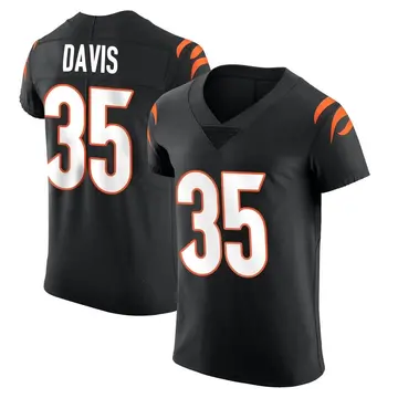 Nike Jalen Davis Men's Elite Cincinnati Bengals Black Team Color Vapor Untouchable Jersey