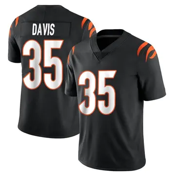 Nike Jalen Davis Men's Limited Cincinnati Bengals Black Team Color Vapor Untouchable Jersey