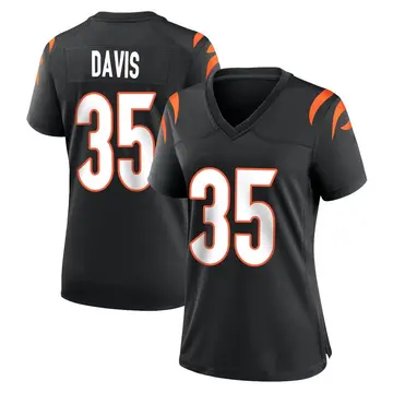 Nike Jalen Davis Women's Game Cincinnati Bengals Black Team Color Jersey