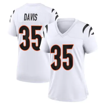 Nike Jalen Davis Women's Game Cincinnati Bengals White Jersey