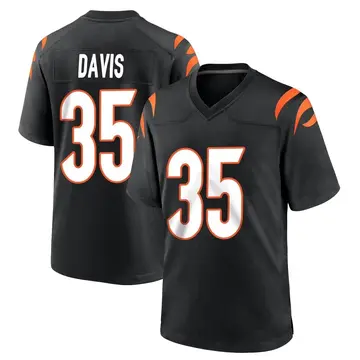 Nike Jalen Davis Youth Game Cincinnati Bengals Black Team Color Jersey