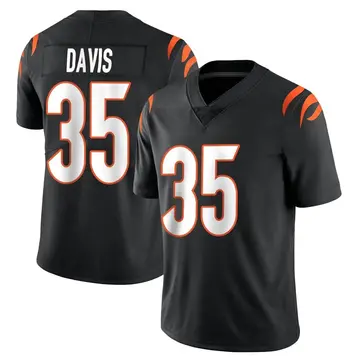 Nike Jalen Davis Youth Limited Cincinnati Bengals Black Team Color Vapor Untouchable Jersey