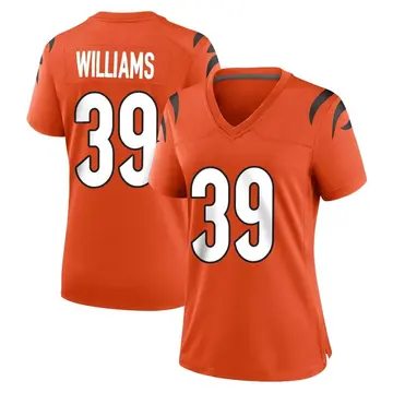 Nike Jarveon Williams Women's Game Cincinnati Bengals Orange Jersey