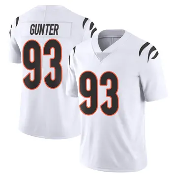 Nike Jeff Gunter Men's Limited Cincinnati Bengals White Vapor Untouchable Jersey