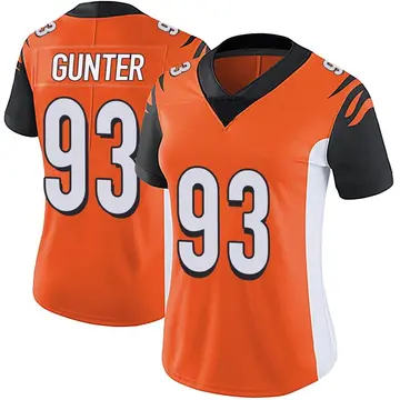 Nike Jeff Gunter Women's Limited Cincinnati Bengals Orange Vapor Untouchable Jersey