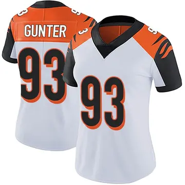 Nike Jeff Gunter Women's Limited Cincinnati Bengals White Vapor Untouchable Jersey