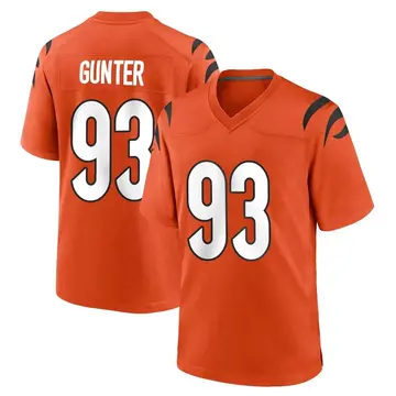 Nike Jeff Gunter Youth Game Cincinnati Bengals Orange Jersey