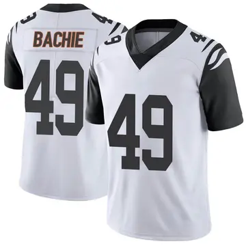 Nike Joe Bachie Men's Limited Cincinnati Bengals White Color Rush Vapor Untouchable Jersey