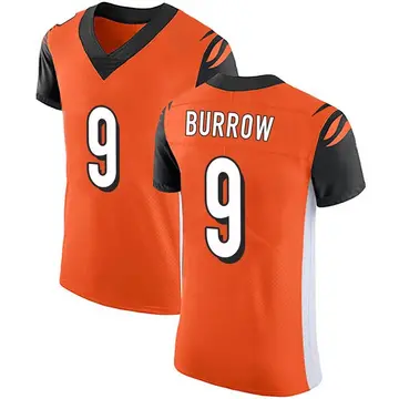 Nike Joe Burrow Men's Elite Cincinnati Bengals Orange Alternate Vapor Untouchable Jersey