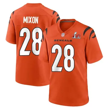 Nike Joe Mixon Men's Game Cincinnati Bengals Orange Super Bowl LVI Bound Jersey