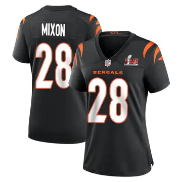 Nike Joe Mixon Women's Game Cincinnati Bengals Black Team Color Super Bowl LVI Bound Jersey