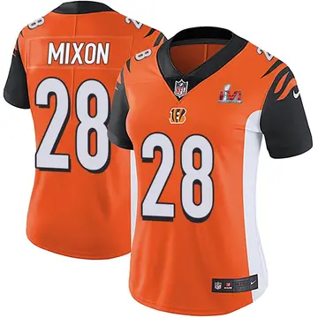 Nike Joe Mixon Women's Limited Cincinnati Bengals Orange Vapor Untouchable Super Bowl LVI Bound Jersey