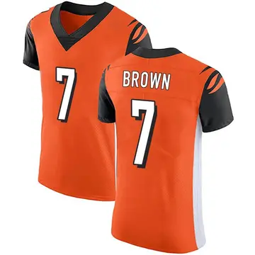 Nike Jon Brown Men's Elite Cincinnati Bengals Orange Alternate Vapor Untouchable Jersey