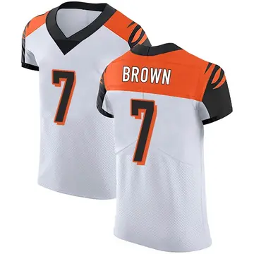 Nike Jon Brown Men's Elite Cincinnati Bengals White Vapor Untouchable Jersey