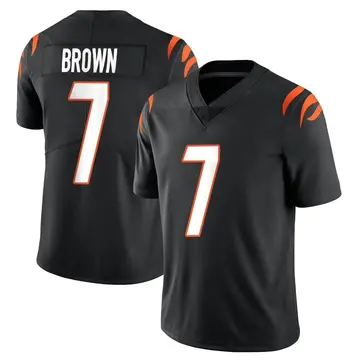 Nike Jon Brown Men's Limited Cincinnati Bengals Black Team Color Vapor Untouchable Jersey