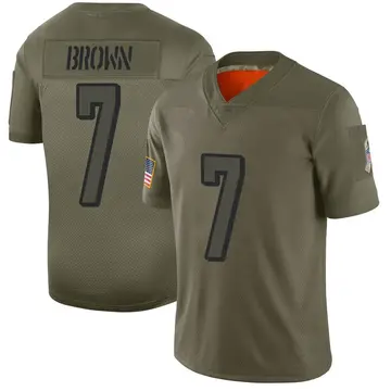 Nike Jon Brown Men's Limited Cincinnati Bengals Camo 2019 Salute to Service Jersey