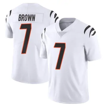 Nike Jon Brown Men's Limited Cincinnati Bengals White Vapor Untouchable Jersey