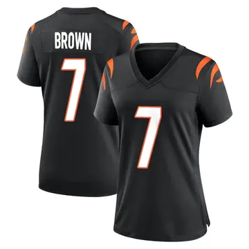 Nike Jon Brown Women's Game Cincinnati Bengals Black Team Color Jersey