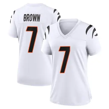 Nike Jon Brown Women's Game Cincinnati Bengals White Jersey