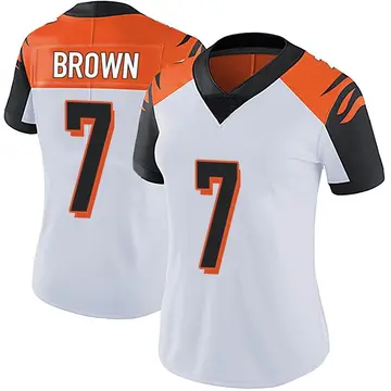 Nike Jon Brown Women's Limited Cincinnati Bengals White Vapor Untouchable Jersey
