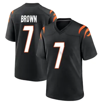 Nike Jon Brown Youth Game Cincinnati Bengals Black Team Color Jersey