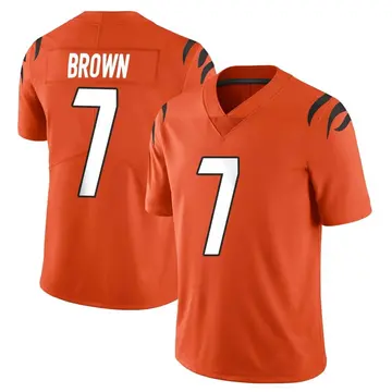 Nike Jon Brown Youth Limited Cincinnati Bengals Orange Vapor Untouchable Jersey