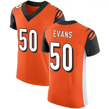 Nike Jordan Evans Men's Elite Cincinnati Bengals Orange Alternate Vapor Untouchable Jersey