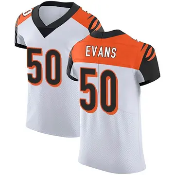 Nike Jordan Evans Men's Elite Cincinnati Bengals White Vapor Untouchable Jersey