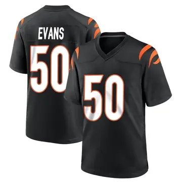 Nike Jordan Evans Men's Game Cincinnati Bengals Black Team Color Jersey