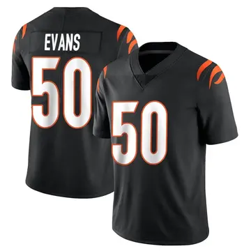 Nike Jordan Evans Men's Limited Cincinnati Bengals Black Team Color Vapor Untouchable Jersey