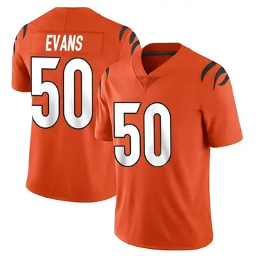 Nike Jordan Evans Men's Limited Cincinnati Bengals Orange Vapor Untouchable Jersey