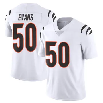 Nike Jordan Evans Men's Limited Cincinnati Bengals White Vapor Untouchable Jersey