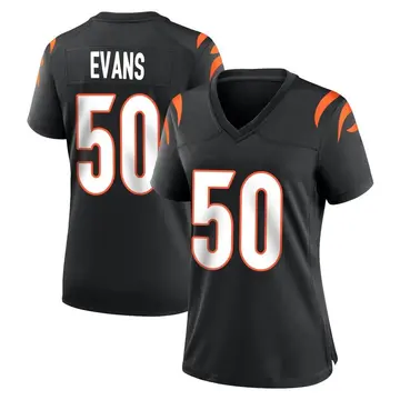 Nike Jordan Evans Women's Game Cincinnati Bengals Black Team Color Jersey
