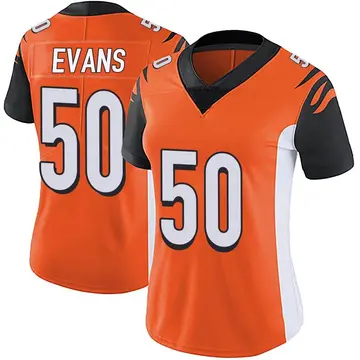 Nike Jordan Evans Women's Limited Cincinnati Bengals Orange Vapor Untouchable Jersey