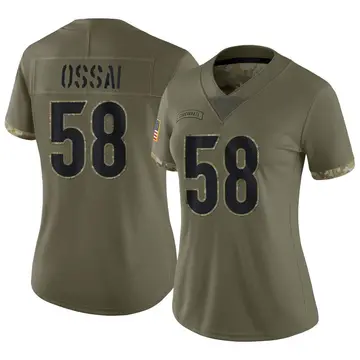 Nike Joseph Ossai Women's Limited Cincinnati Bengals Olive 2022 Salute To Service Jersey