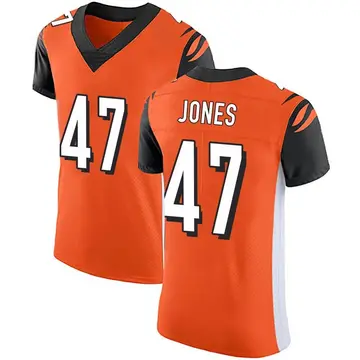 Nike Keandre Jones Men's Elite Cincinnati Bengals Orange Alternate Vapor Untouchable Jersey