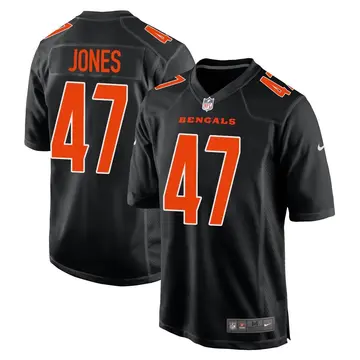 Nike Keandre Jones Men's Game Cincinnati Bengals Black Fashion Jersey