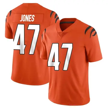 Nike Keandre Jones Men's Limited Cincinnati Bengals Orange Vapor Untouchable Jersey