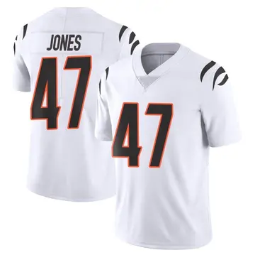 Nike Keandre Jones Men's Limited Cincinnati Bengals White Vapor Untouchable Jersey