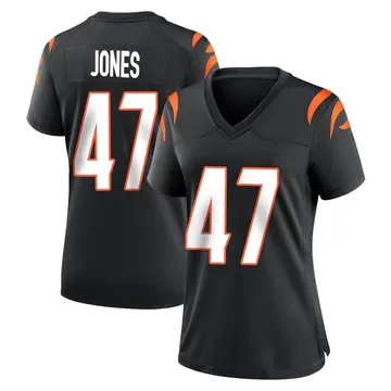Nike Keandre Jones Women's Game Cincinnati Bengals Black Team Color Jersey