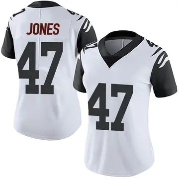 Nike Keandre Jones Women's Limited Cincinnati Bengals White Color Rush Vapor Untouchable Jersey