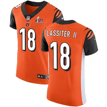 Nike Kwamie Lassiter II Men's Elite Cincinnati Bengals Orange Alternate Vapor Untouchable Super Bowl LVI Bound Jersey