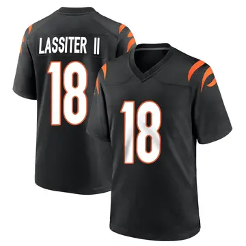 Nike Kwamie Lassiter II Men's Game Cincinnati Bengals Black Team Color Jersey