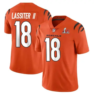 Nike Kwamie Lassiter II Men's Limited Cincinnati Bengals Orange Vapor Untouchable Super Bowl LVI Bound Jersey